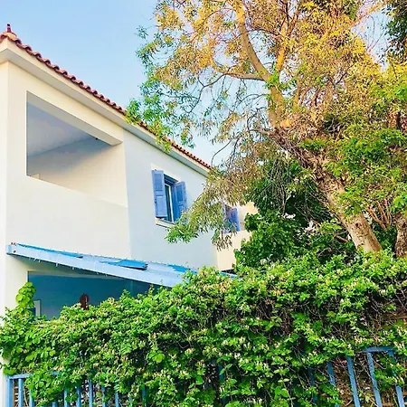 Blue Seaside House With Terrace Διαμέρισμα Σκάλα Ερεσού Εξωτερικό φωτογραφία